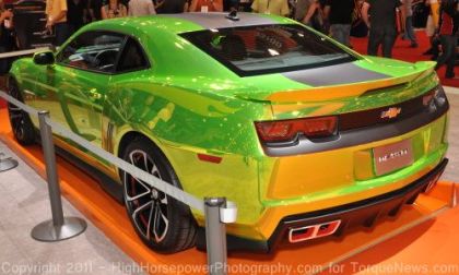 The rear side of the Chevrolet Camaro Hot Wheels Concept