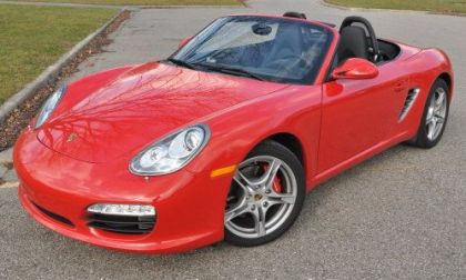 The 2012 Porsche Boxster S with the top down