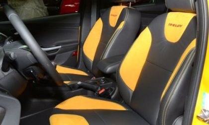 The interior of the 2013 Shelby Focus ST