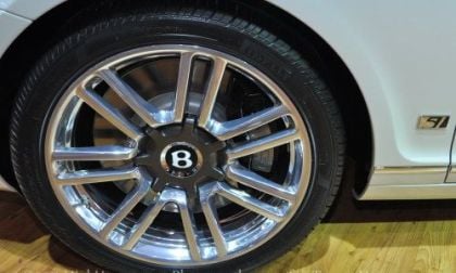 The wheel of the Bentley Continental GTC