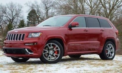 The side profile of the 2013 Jeep Grand Cherokee SRT8