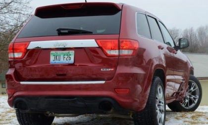 The back end of the 2013 Jeep Grand Cherokee SRT8
