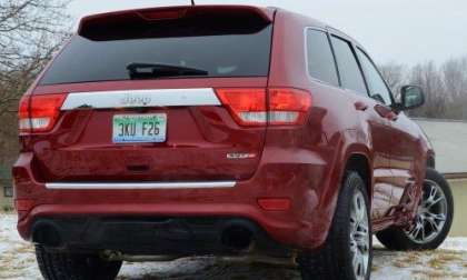 The back end of the 2013 Jeep Grand Cherokee SRT8