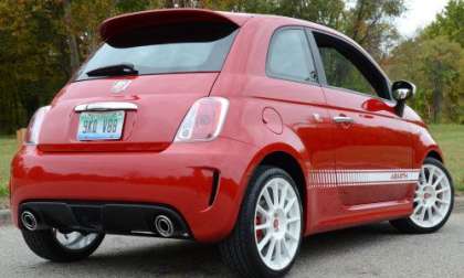 The back end of the 2012 Fiat 500 Abarth