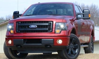 The front end of the 2013 Ford F150 FX4