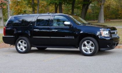 The side profile of the 2013 Chevrolet Suburban LTZ