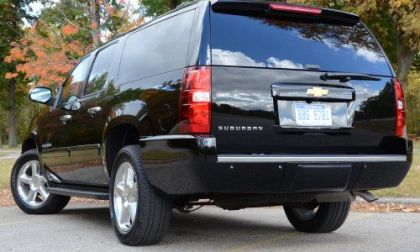 The side profile of the 2013 Chevrolet Suburban LTZ
