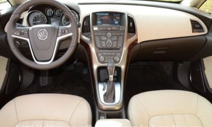The dash board of the 2013 Buick Verano
