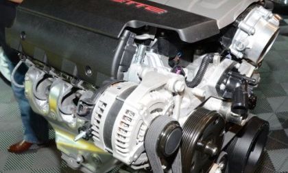 The new LT1 V8 5th generation GM small block that will power the C7 Corvette