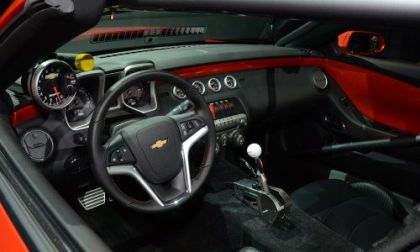The interior of the 2012 COPO Camaro Convertible