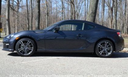The side profile of the 2013 Subaru BRZ Premium 