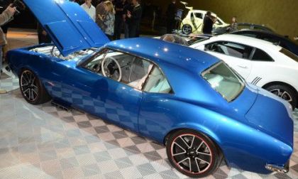 A high side shot of the 1967 Chevrolet Performance Hot Wheels Camaro Concept 