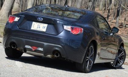 The rear end of the 2013 Subaru BRZ Premium 