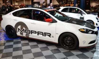 The 2013 Dodge Dart Slingshot from the side