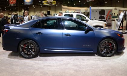 The side profile of the 2013 Chevrolet Malibu Performance Concept