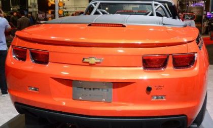 The back end of the 2012 COPO Camaro Convertible