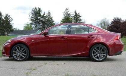 The side profile of the 2014 Lexus IS350 F Sport