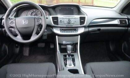 The dash of the 2013 Honda Accord Sport
