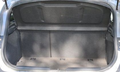 The rear cargo area of the 2013 Hyundai Elantra GT