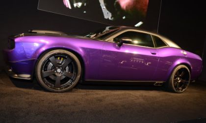 A side view of Jeff Dunham's Project UltraViolet Dodge Challenger SRT8