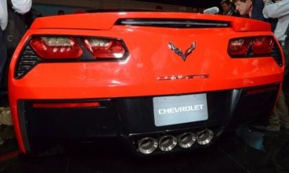 The back end of the 2014 Chevrolet Corvette Stingray