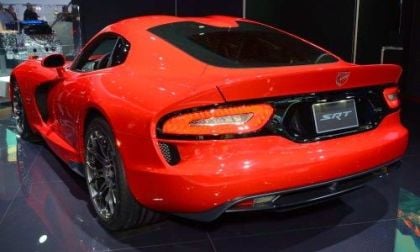 The back end of the 2013 SRT Viper GTS