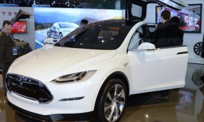 The side of the Tesla Model X