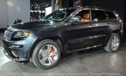 The side profile of the 2014 Jeep Grand Cherokee SRT8