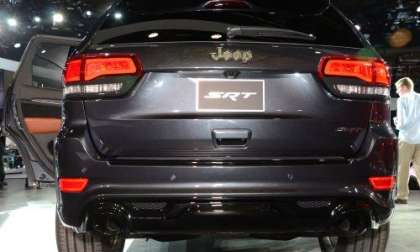 The rear end of the 2014 Jeep Grand Cherokee SRT8