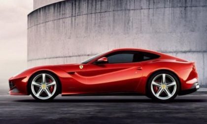A side profile view of the Ferrari F12 Berlinetta