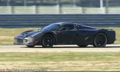 The Ferrari F150 on the track