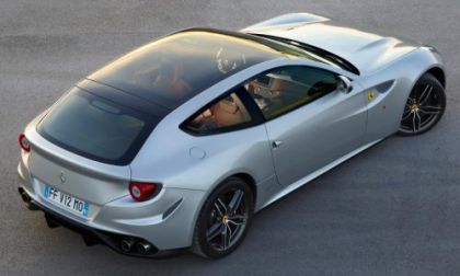 The new Ferrari FF with the glass roof option from the back