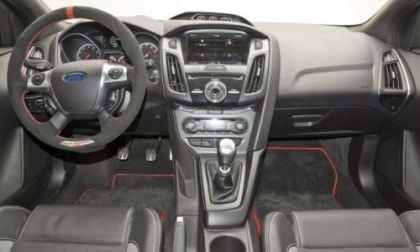 The interior of the Tanner Foust Edition Ford Focus ST