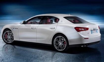 The rear end of the new Maserati Ghibli