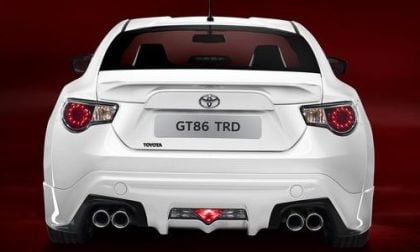 The back end of the Toyota GT86 TRD