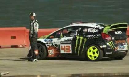 A screenshot from the new Gymkhana 5 preview