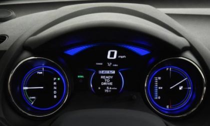 The gauge cluster of the Honda EV Concept