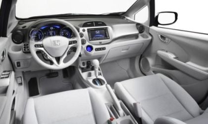 The bright interior of the Honda EV Concept