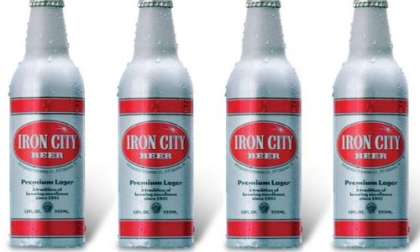 Iron City Beer aluminum bottles