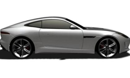 The side profile of the Jaguar F-Type Coupe