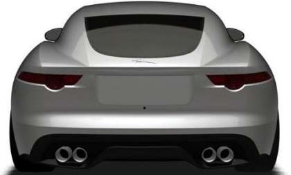 The rear end of the Jaguar F-Type Coupe