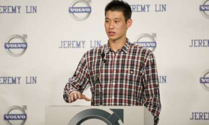 Jeremy Lin at the announcement of his new Volvo endorsement deal