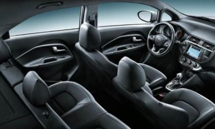 The interior 2012 Kia Rio SX 5-door