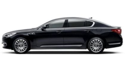A side view of the new Kia KH Concept flagship sedan