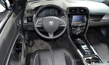 The interior of the new Jaguar XKR-S Convertible
