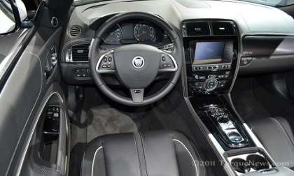 The interior of the new Jaguar XKR-S Convertible