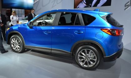 The side profile of the new 2013 Mazda CX-5