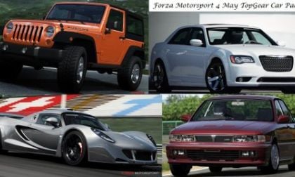 Four vehicles from FM4 May Car pack