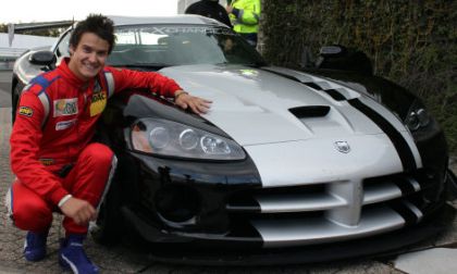 The 2010 Dodge Viper SRT10 ACR with driver Dominik Farnbacher 