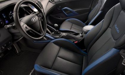 The interior of the 2012 Hyundai Veloster Turbo